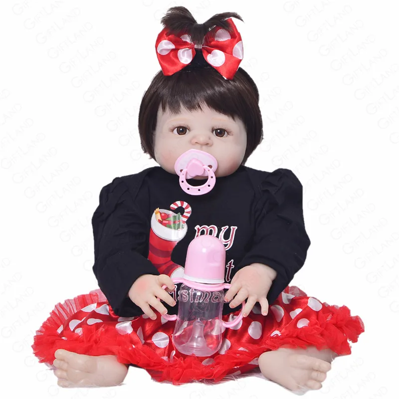 57 см открыть средства ухода для век Reborn Baby Doll игрушка ручной работы Мягкие