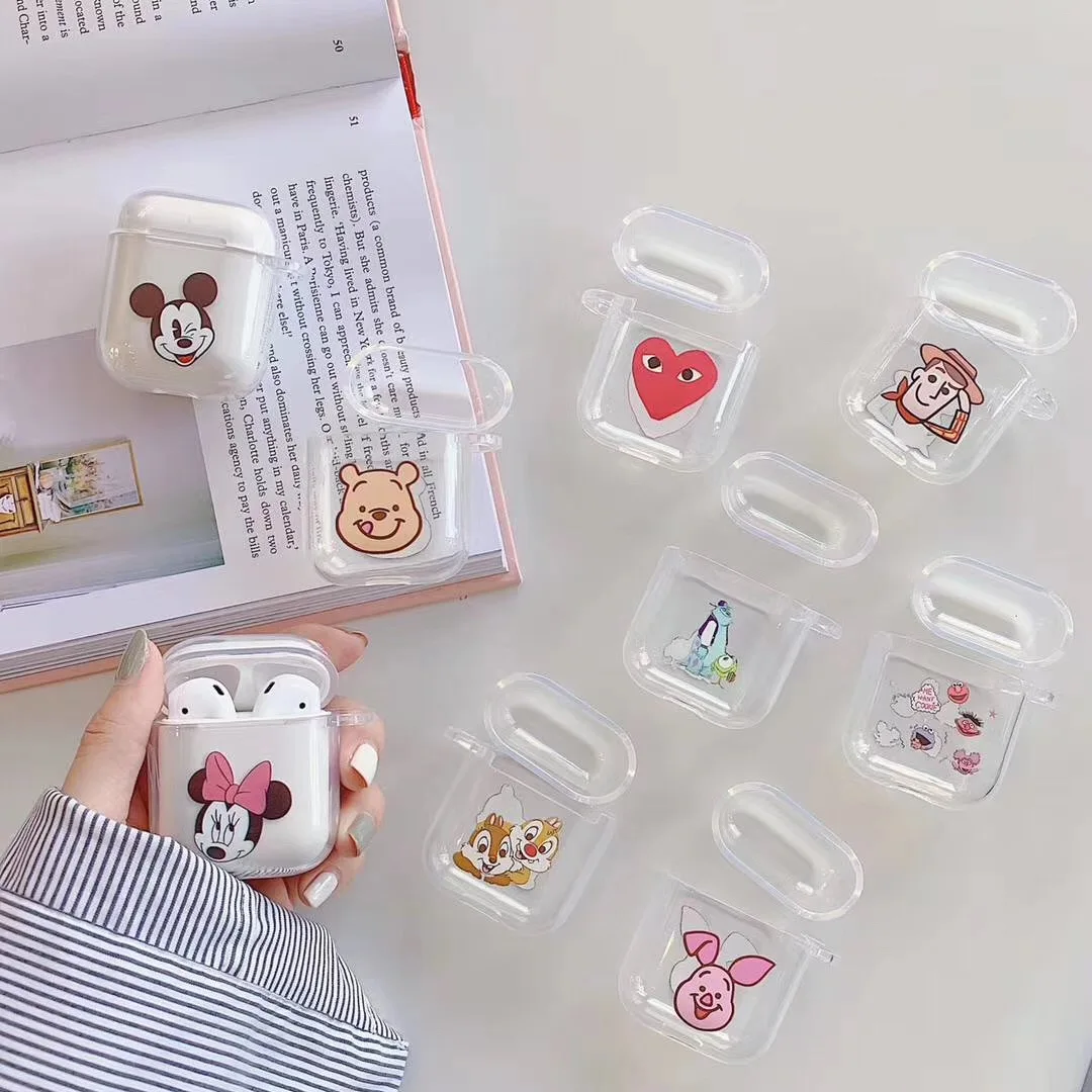 Мультфильм Винни Пух Микки Минни игрушка история чехол для Apple Airpods беспроводной