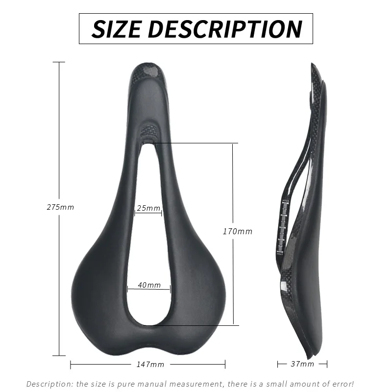 Высококачественное велосипедное седло 135g Superlight 3K из углеродного волокна и кожи