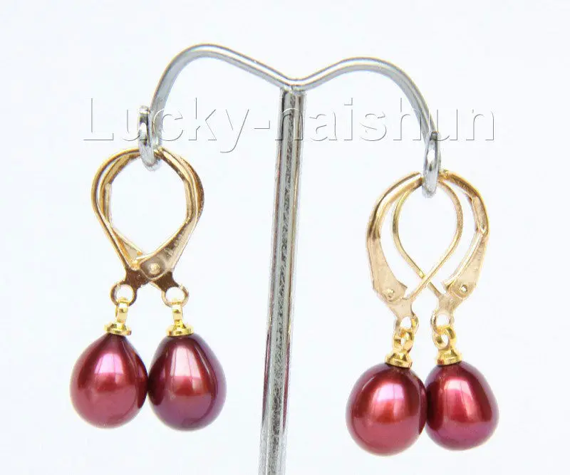 

Hot selling free shipping******** Dangle 2piece drip white gray green blue black wine red pearls Earrings j9799