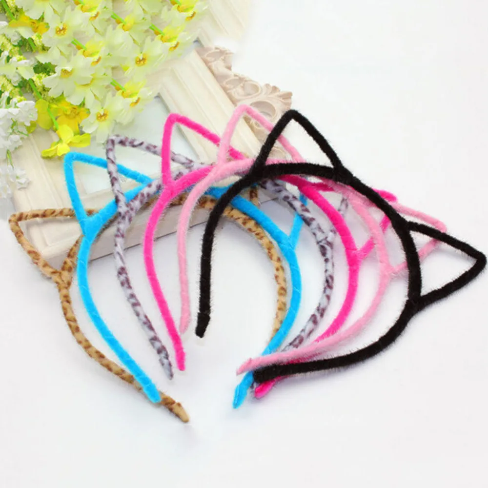 Kids Black Cat Ears Head Bands Fashion Lady Girl Hairband Sexy Self Headband Baby Birthday Party Hair Accessories For Women Hoop |