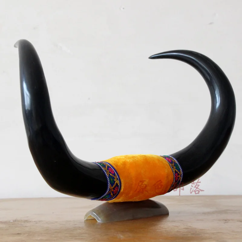 Голова искусства ремесла домашнего интерьера ювелирных изделий черный рог яка