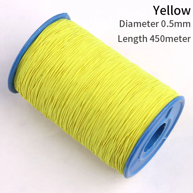 Yellow 0,5 мм эластичная линия эластичный шнур резиновая линия тонкая эластичная лента бисерная нить растягивающийся шнур для изготовления ювелирных изделий - Цвет: Yellow