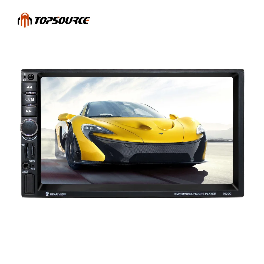 Универсальный автомобильный DVD видео мультимедийный плеер TOPSOURCE 7020G 2 Din 1080P 7