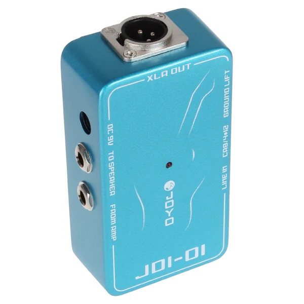 JOYO JDI-01 DI Box гитарная педаль эффектов пассивная прямая коробка усилитель имитация электрогитары аксессуары с батареей 9 в