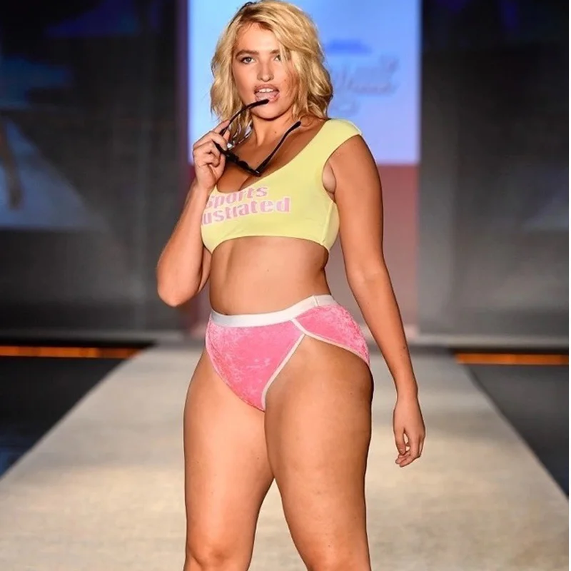 

JWAINCKD New Bather 2018 Bikini Modest High waist bikini set Swimwear Women two pieces Swimsuit Bathing Suit Swim female Biquini