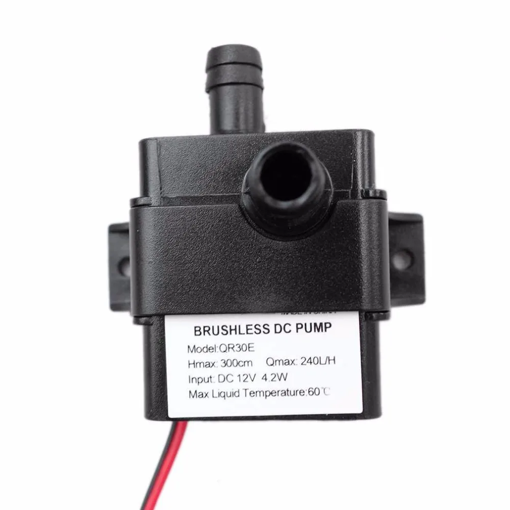 Рыба насос DC12V 240L/ч бесщеточный постоянного магнитного ротора фонтан водяного