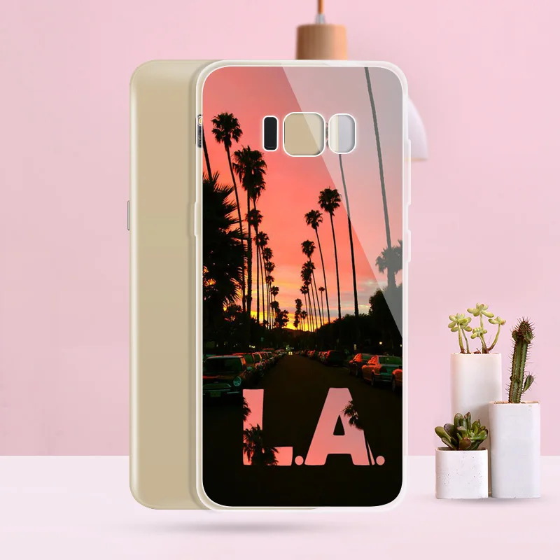 N221 текст город Мягкий ТПУ силиконовый чехол для Samsung Galaxy A3 A5 A6 A7 A8 A9 M10 M20 S10 S10E Lite