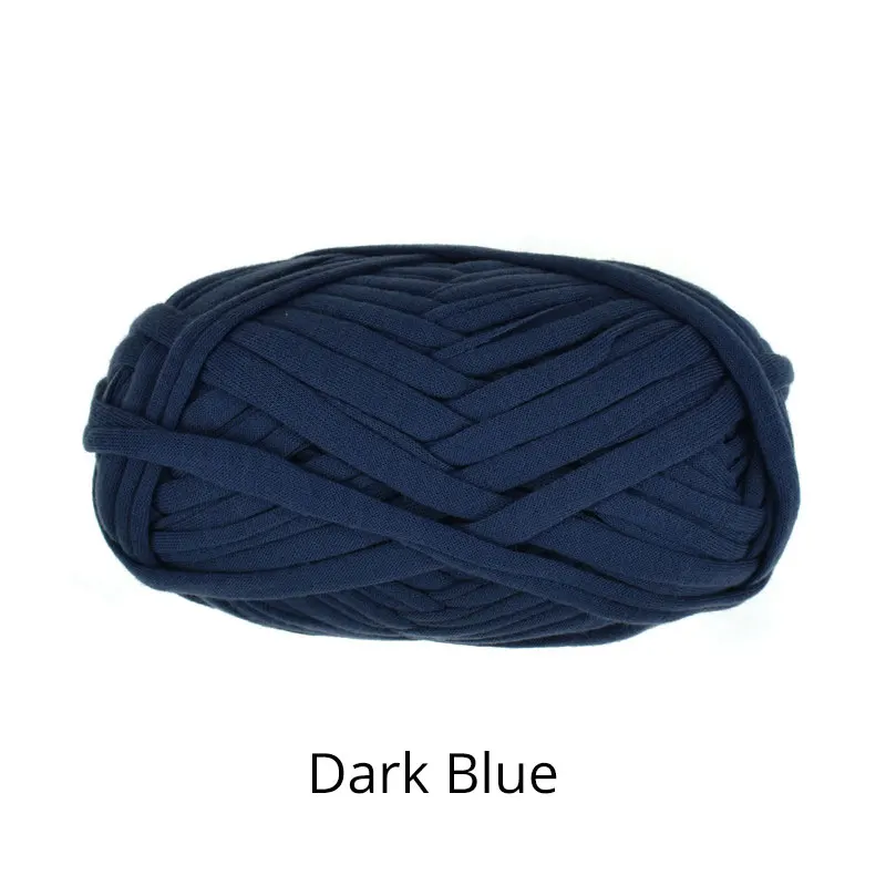 Dark Blue Looen 21 Цвета Вязание нить в пряже хлопчатобумажная пряжа из толстой нити Игла DIY Искусство ремесло для кружевом «кроше» сумка 100 г/шт - Цвет: Dark Blue