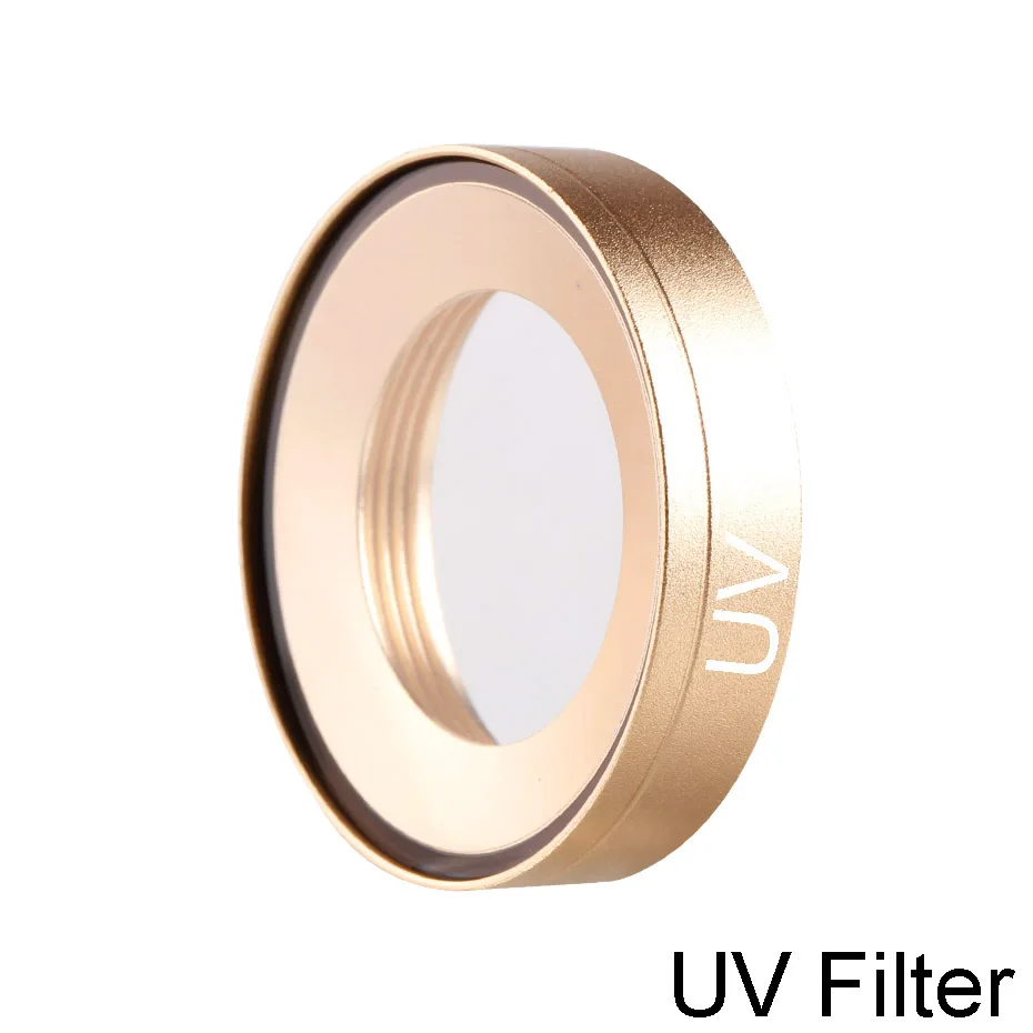 UV TENENELE Камера фильтр UV CPL ND4/8/16/32PL красного и желтого цветов пурпурный фильтры для дайвинга Комплект для DJI Osmo экшн оптический Стекло Аксессуары для объективов - Цвет: UV