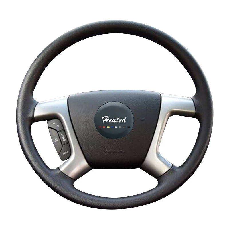 Оплетка на руль из натуральной кожи для Chevrolet Captiva 2007- Silverado GMC Sierra 2007-2013 Daewoo Winstorm