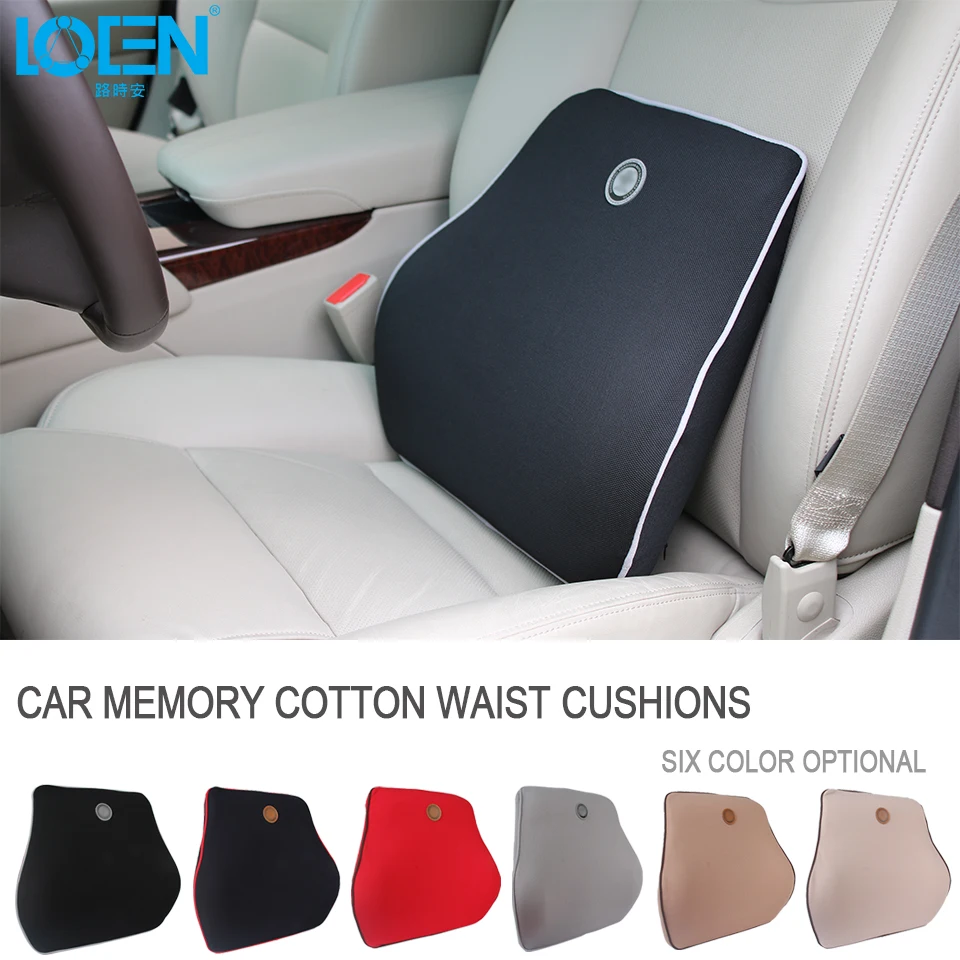 Подушки для спины ткань памяти подушка сиденья автомобиля поясничная поясницы