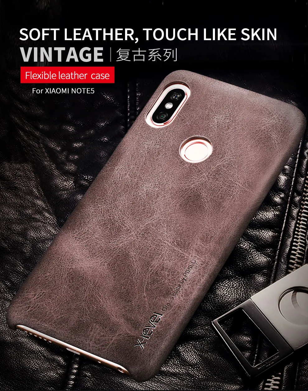 X-Level Роскошный кожаный чехол в стиле ретро для Xiao mi Red mi 5 Plus 6 Pro Note 5 Pro 3 задняя крышка для Xiaomi mi 8 SE 6 mi x 2S A2 5 5S Plus
