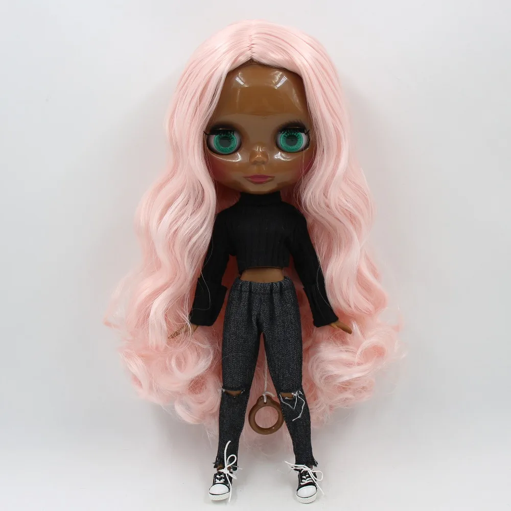 Ледяная кукла DBS Blyth 1/6 bjd супер черная кожа совместное тело Смешанные розовые