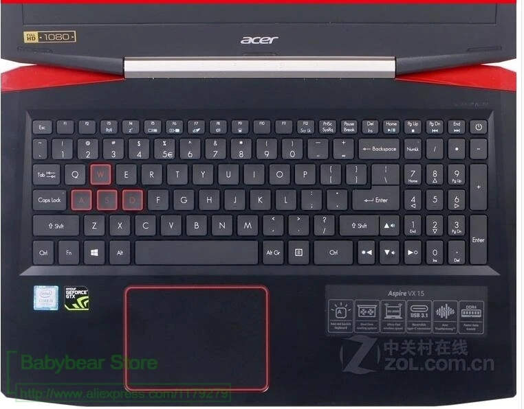 Обложка для клавиатуры защитная оболочка 2017 15 6 дюйма Acer Predator Helios 300 G3 571 572 дюймов