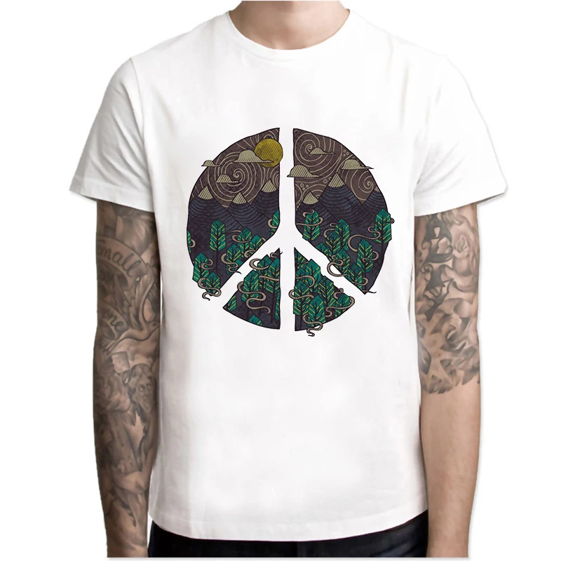 

YEMUSEED New T-shirt Men's t-shirt Stylish Top Tees Print shirt O-Neck NT02(20)-QM