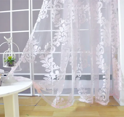 NAPEARL Free shipping pink tulle curtain for bedroom girl sheer fabrics window | Дом и сад