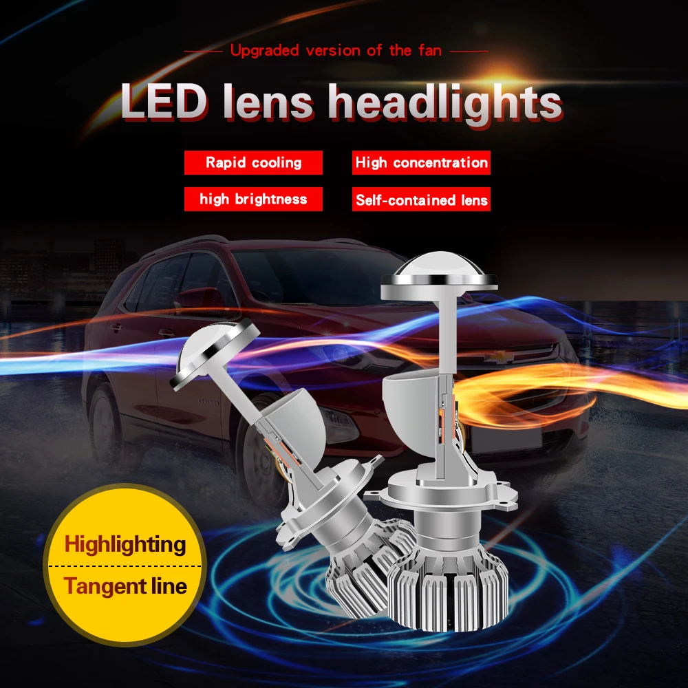 2 шт. 70 Вт G9 светодиодные Лампы Фар H4 LED объектив проектора автоматические лампы