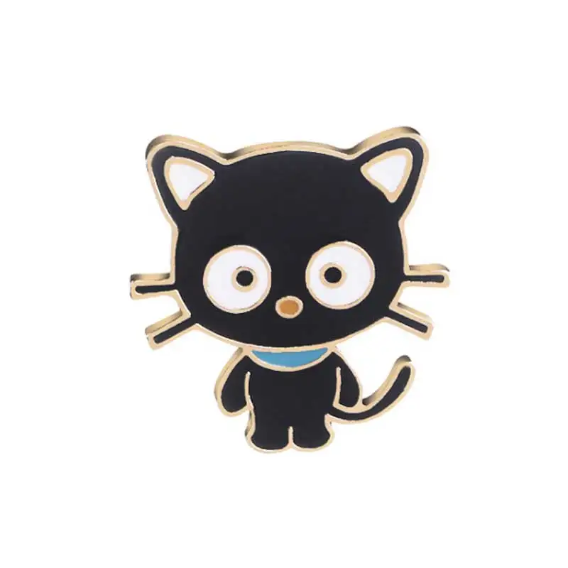 Scarf Cat Сплав милые маленькие черно-белые броши-булавки в виде кошек шикарная мода озорной котенок Bijoux Броши оптом женские ювелирные изделия - Metal color: Scarf Cat