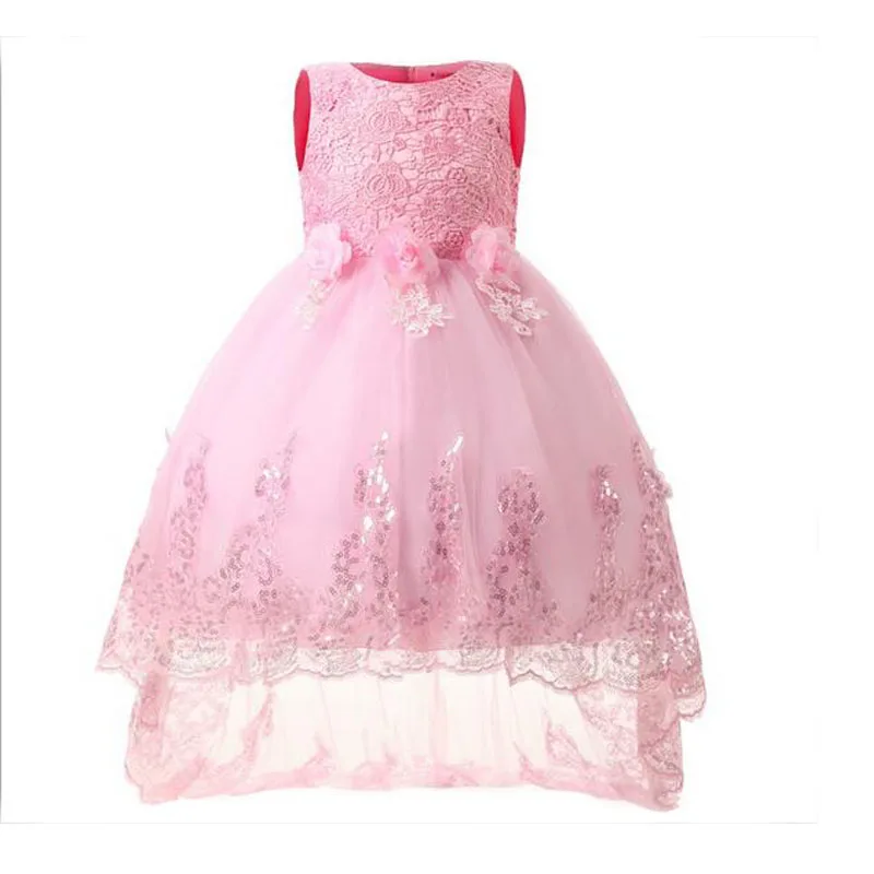 Christmas High Quality Design 2020 New Fashion Girls Dress Princess Wedding Trailer Dresses Flower Children Clothes | Детская одежда и