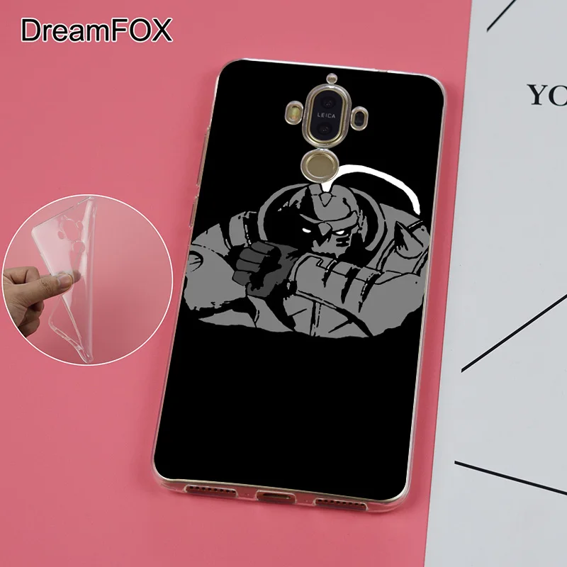 DREAMFOX K103 Fullmetal Alchemist Soft TPU Silicone Case Cover For Huawei Mate G 7 8 9 10 Nova 2 Lite Pro Plus |