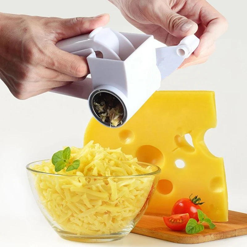 1 шт. моцарелла терки Пластик ручной коленчатого терка для сыра поворотный имбирь