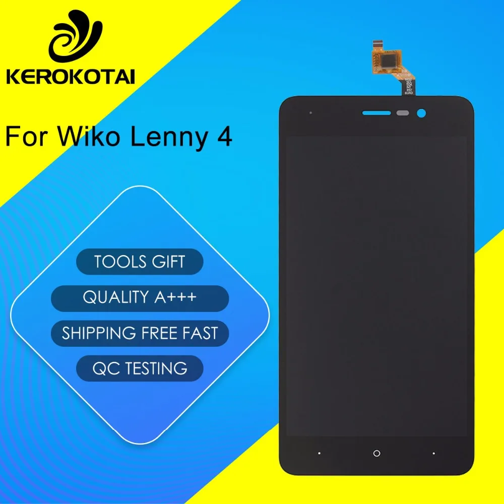 Для Wiko Lenny 4 100% протестированный высококачественный ЖК дисплей с сенсорным