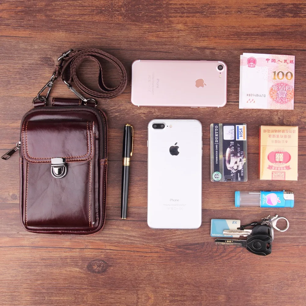 Наплечный чехол из натуральной кожи для Huawei Honor Magic 2 Y9 (2019) Enjoy 9 P Smart nova 4 ZTE nubia X |
