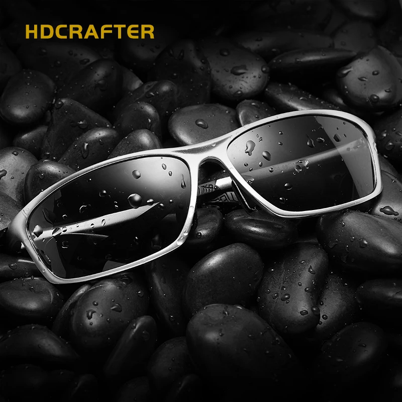 HDCRAFTER алюминиево-магниевые мужские солнцезащитные очки, поляризованные солнцезащитные очки для вождения, мужские очки, мужские очки, аксессуары