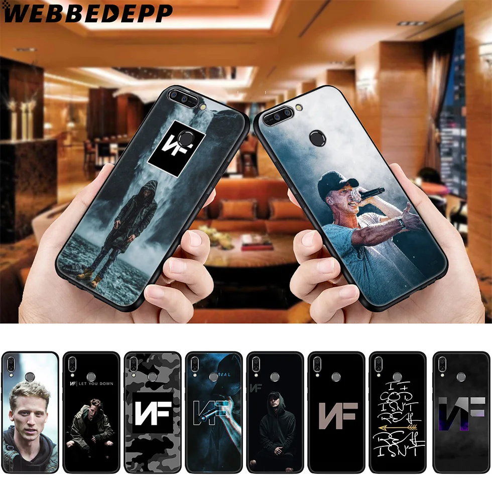 WEBBEDEPP NF Рэппер мягкий чехол для Huawei P8 P9 P10 P20 P30 Lite Pro P Smart Z Plus 2019 Y6 Prime 2018 2017 Mini |