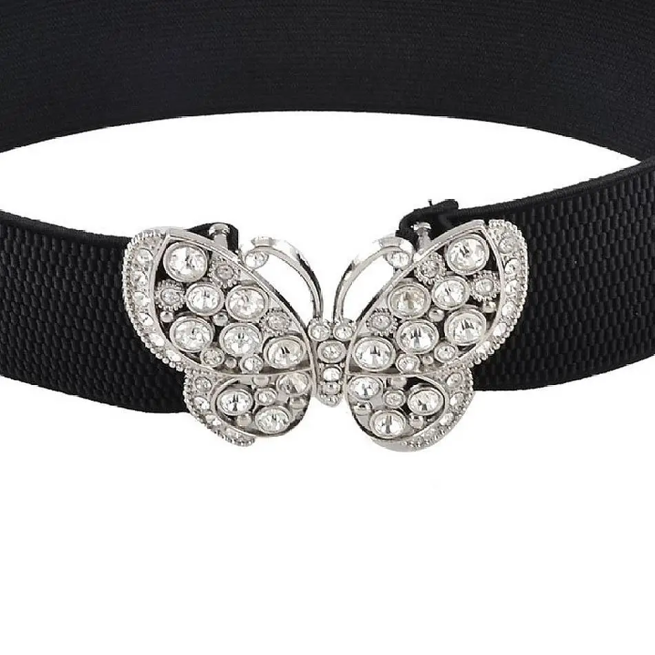Горячая распродажа! Женские Стразы акцентный крючок с бабочкой пряжка