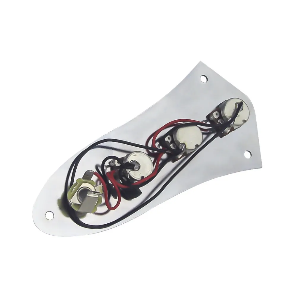 FLEOR хромированная сборка Preamp проводной переключатель бас контрольная пластина