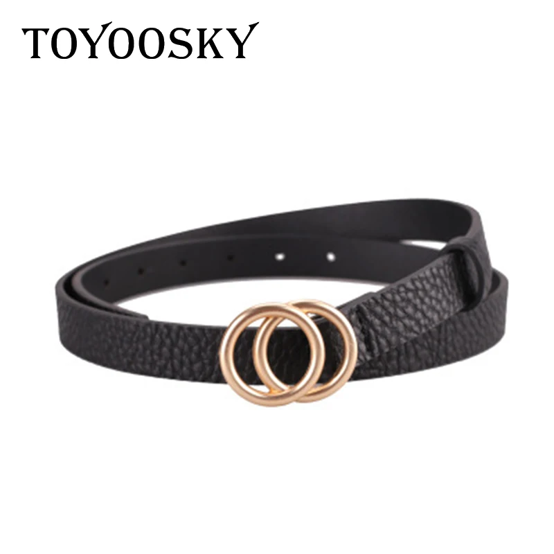TOYOOSKY новый дизайнерский женский ремень с золотой пряжкой поясные ремни для