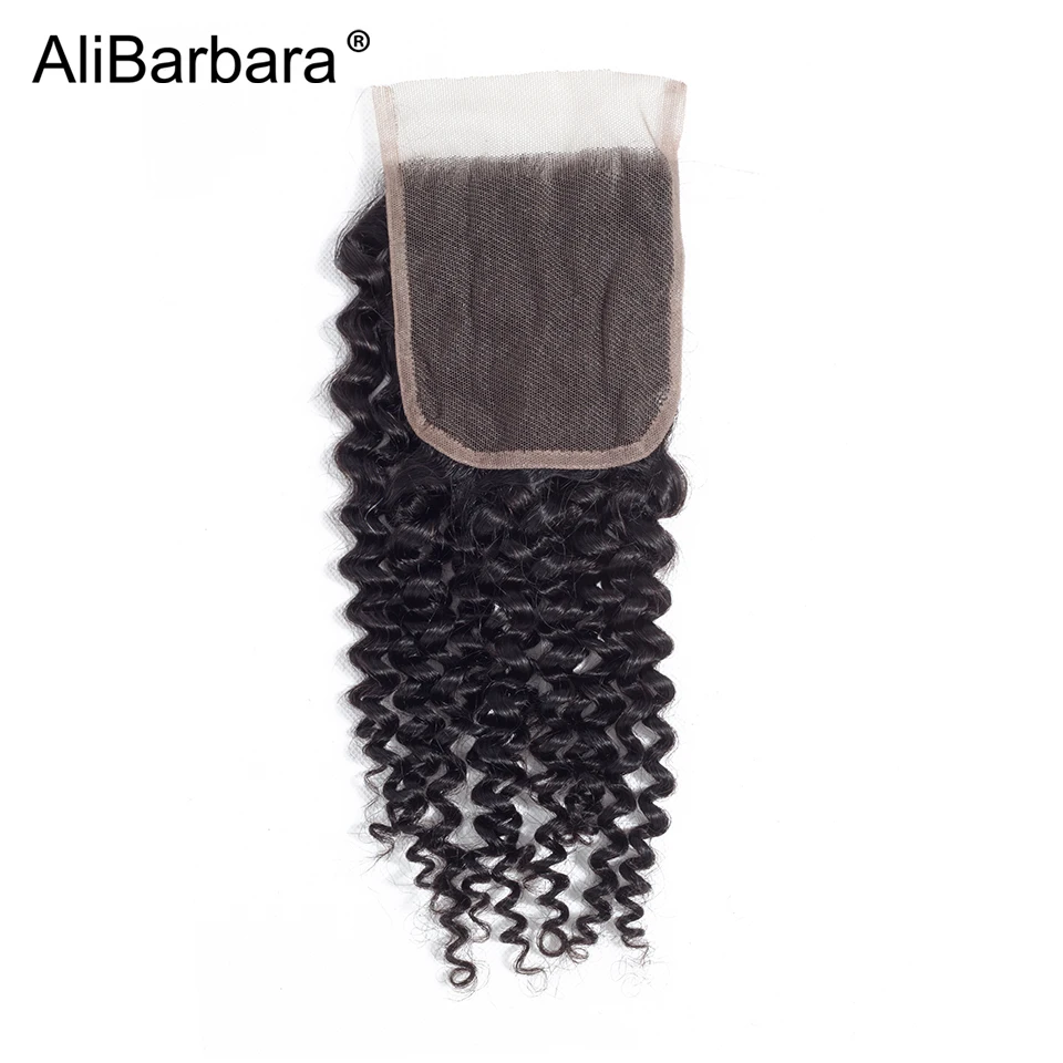 Волосы alibarbara 4x4 бразильские афро кудрявые волосы Remy человеческие швейцарские