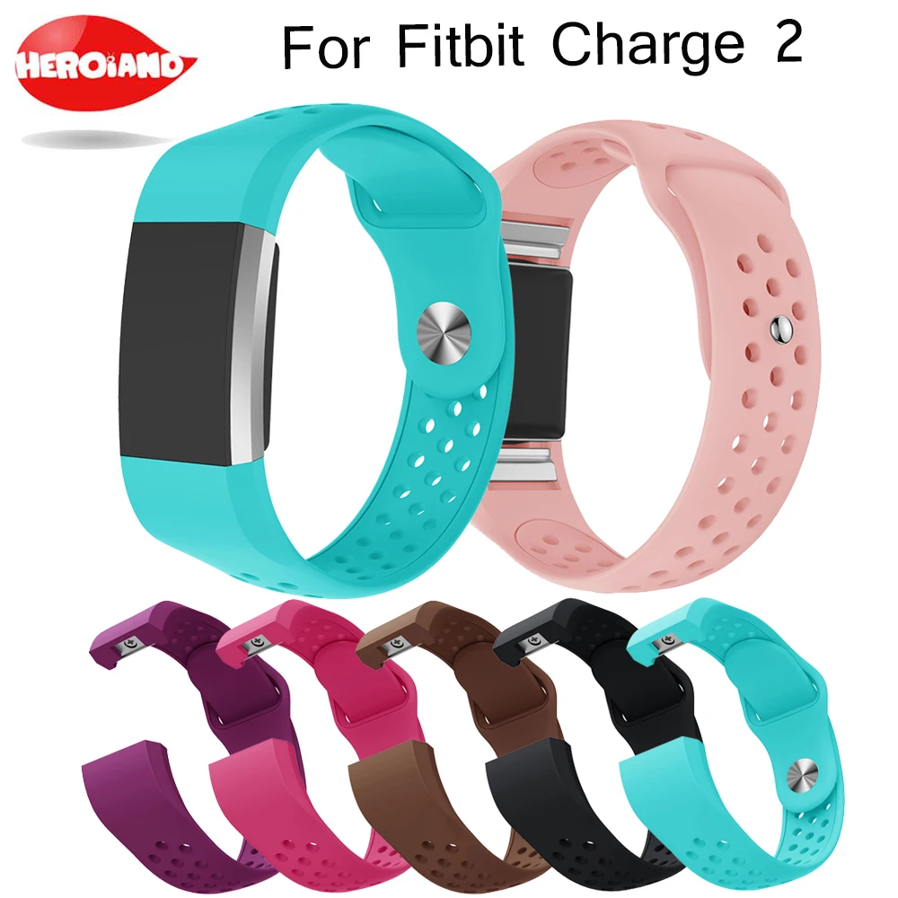 Цветной ремешок для Fitbit Charge2 спортивный силиконовый Charge 2 умный Браслет умные