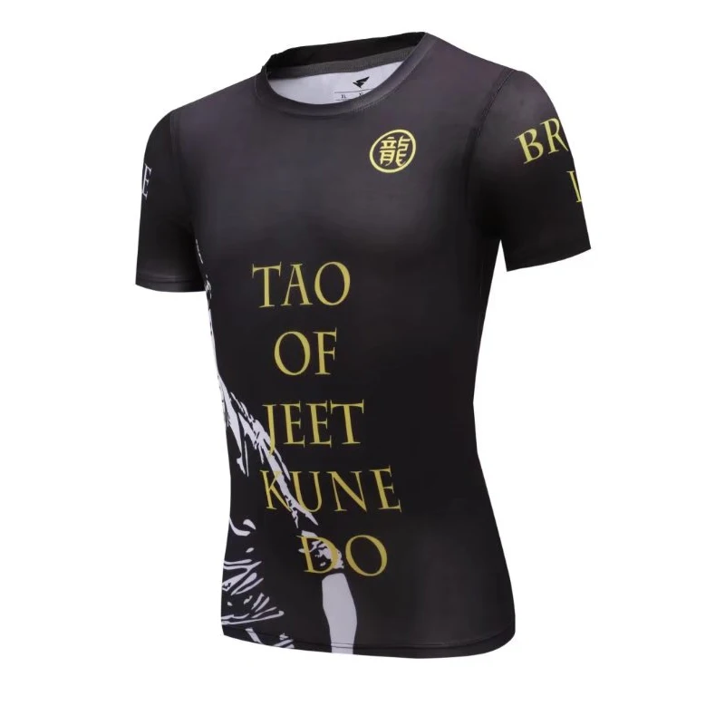 Брюс Ли Jeet Kune Do Гидрокостюмы в стиле MMA компрессионная футболка мужской/женский/детский/Crossfit футболка с короткими рукавами футболка кунг-фу