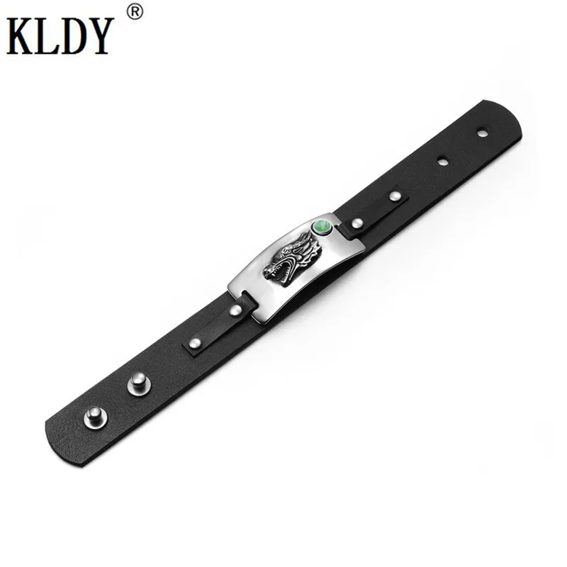 Бренд KLDY смелый дракон Магическая защита сила амулет Зеленый кварцевый камень