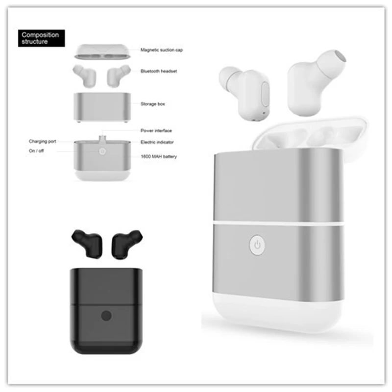 СПЦ V5.0 мини Беспроводной наушники Bluetooth X2 TWS стерео Бизнес вкладыши С микрофоном