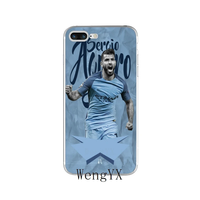 WengYX футболист Sergio Aguero 10 постер тонкий силиконовый мягкий чехол для телефона для iPhone X 8 8plus 7 7plus 6 6s plus 5 5S 5c SE 4 4S - Цвет: SergioAgueroA03