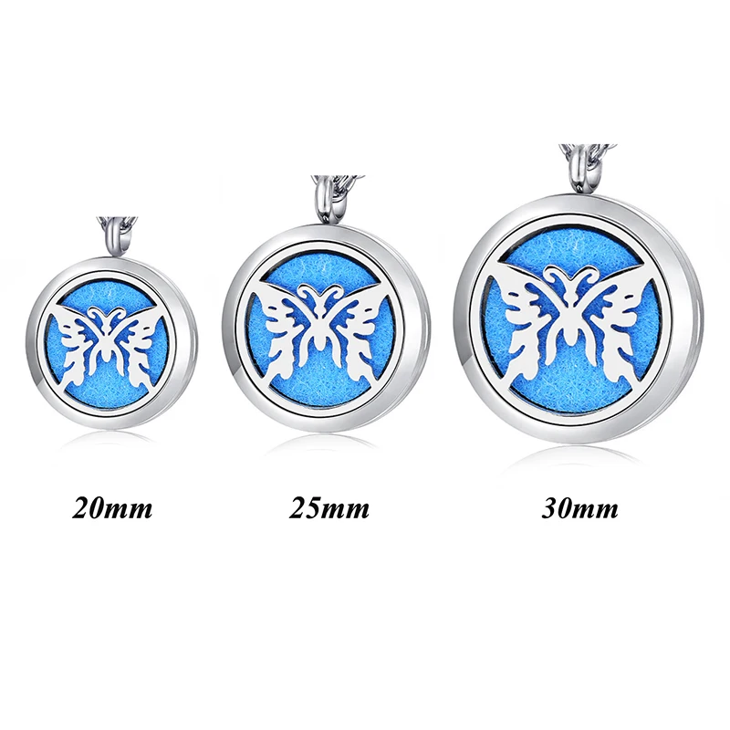 Бесплатно с цепочкой и подушечками! Модный парфюм Бабочка ожерелье 316L