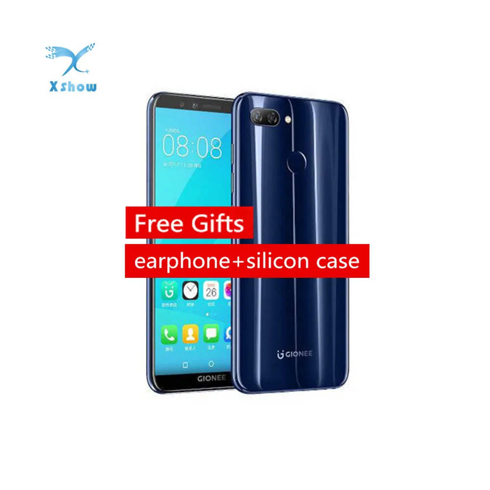 GIONEE S11 lite Mobilephone Octa Core 4G RAM 32G ROM 3030mAh Display 5.7" 18:9 Front 16.0MP Camera Snapdragon MSM8937 Smartphone