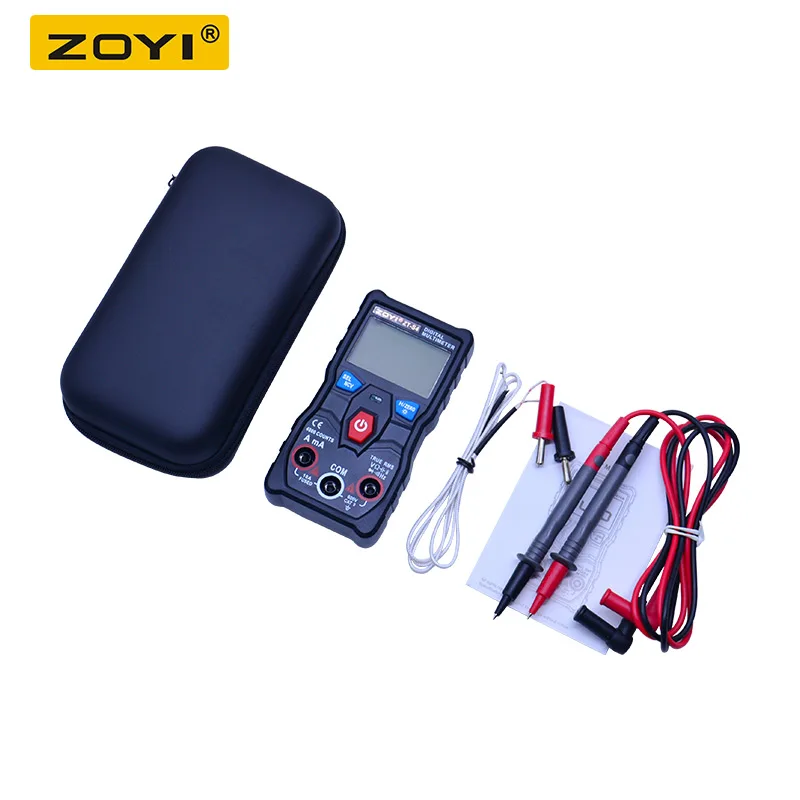 ZT-S4 with EVA box ZT-S4 истинный среднеквадратичный Цифровой мультиметр 4000 отсчетов Автозапуск AVO метр AC DC 600 в вольтметр+ NCV Тест температуры - Цвет: ZT-S4 with EVA box