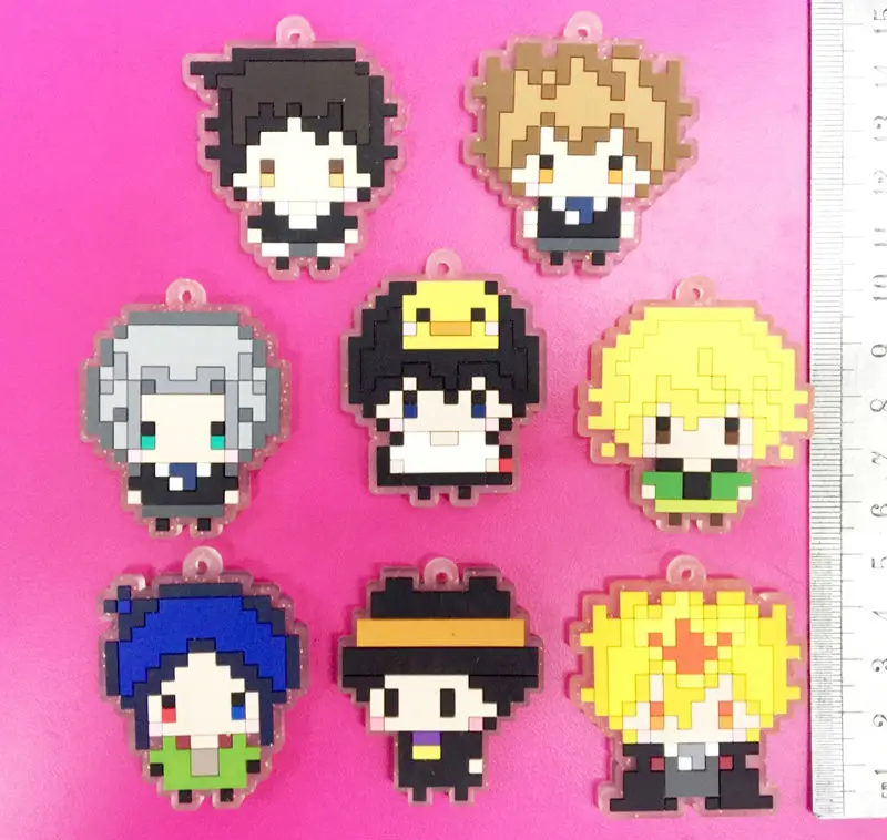 8 шт./компл. аниме HITMAN REBORN! Фигурки Фигурка Sawada Tsunayoshi серии Pixel подлинный ремешок
