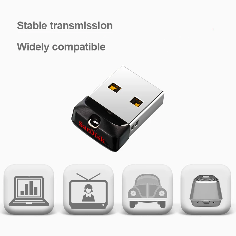 Sandisk Мини авто USB флеш накопитель 16 ГБ 32 64 ГБ|USB флэш-накопители| |