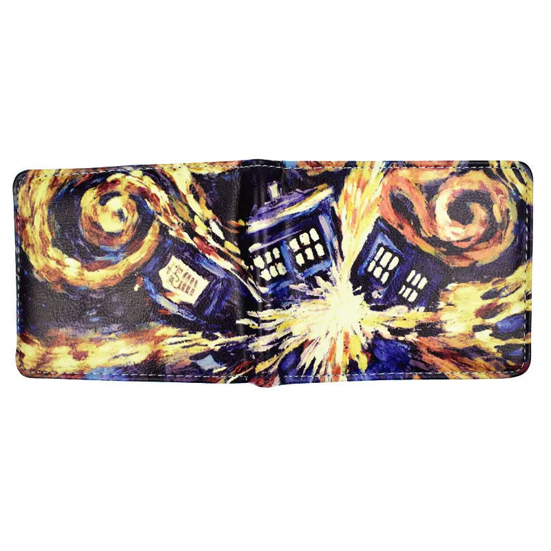 Кошелек Doctor Who из искусственной кожи с карманом для монет|Мужские кошельки| |