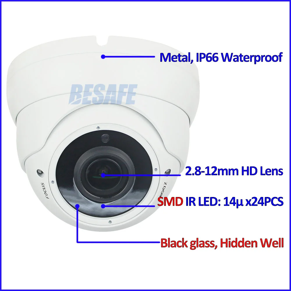 H.265 imx123 Ночное видение IP камера 1080 P WDR 2mp CCTV Hisilicon hi3516d 3.0mp ONVIF ip 2.8 12 мм объектив poe P2P
