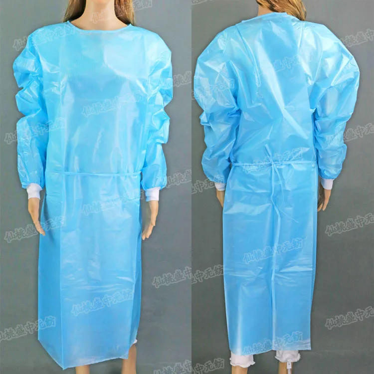 

1 шт. нежно голубого цвета, размеры одноразовый хирургический халат из нетканого материала утолщение пленочное покрытие защитная одежда из ...