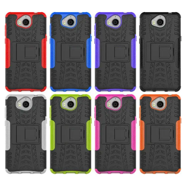 Для Coque Huawei Y5 2017 чехол TPU + PC гибридный Панцири Чехол С Подставкой Мягкий защитник