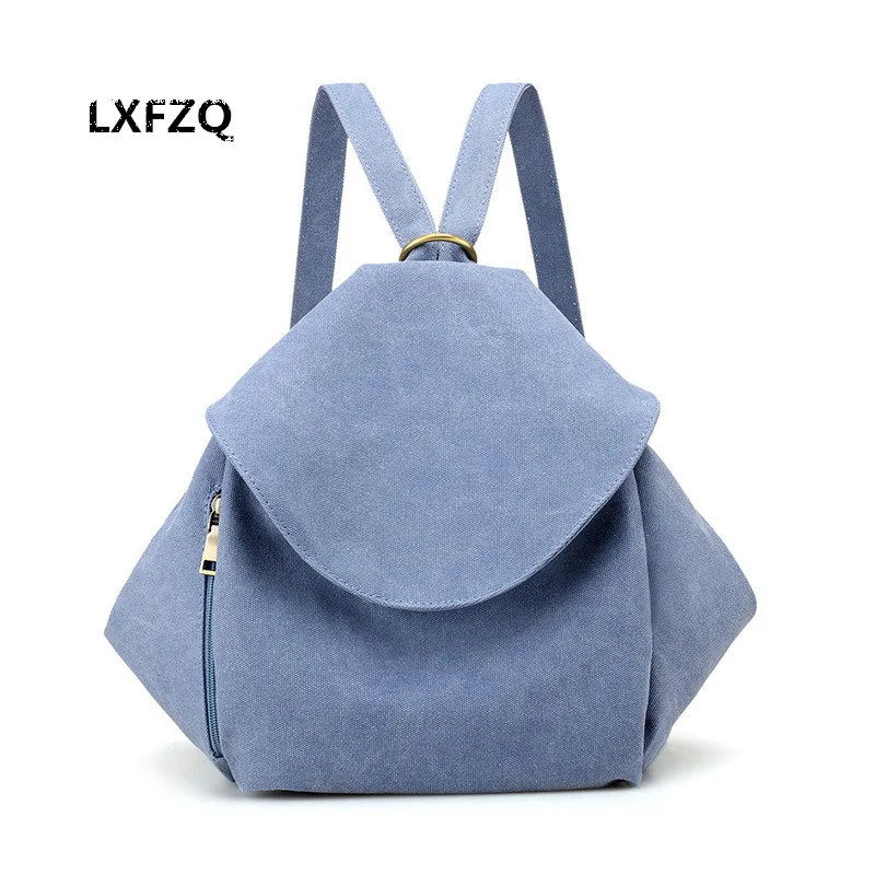 Простой и стильный рюкзак женский холщовый универсальные Наплечные сумки для