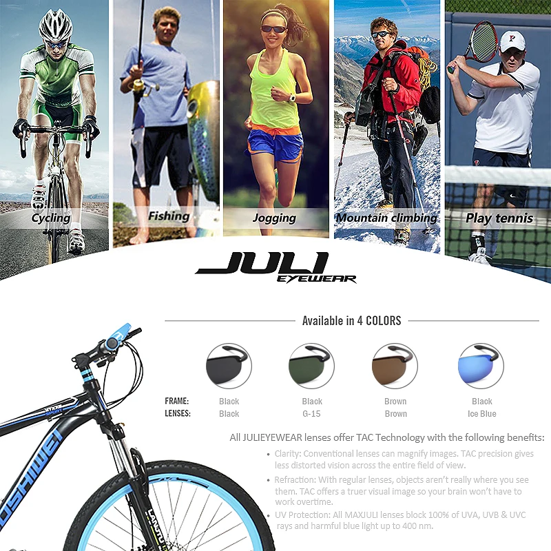 JULI Nylon Lens Sports Sunglasses Men Women Male Driving Running Rimless Ultralight Frame Sun Glasses UV400 Gafas De Sol 8001